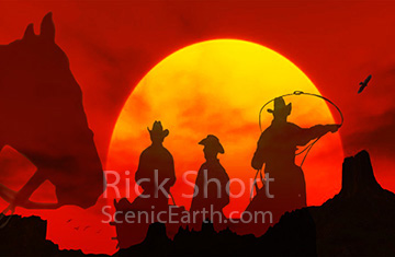 Riding off into the sunset
